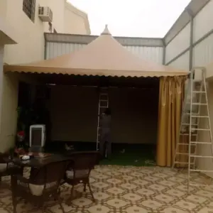 0028 شبوك ساندوتش بانل مظلات سواتر | مظلات