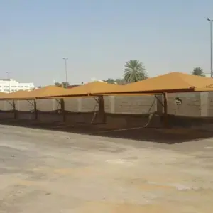 0185 شبوك ساندوتش بانل مظلات سواتر | مظلات سيارات